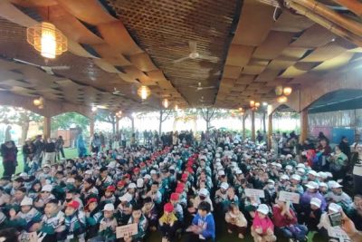 Các em học sinh Trường Tiểu học Đại An tham gia học tập trải nghiệm